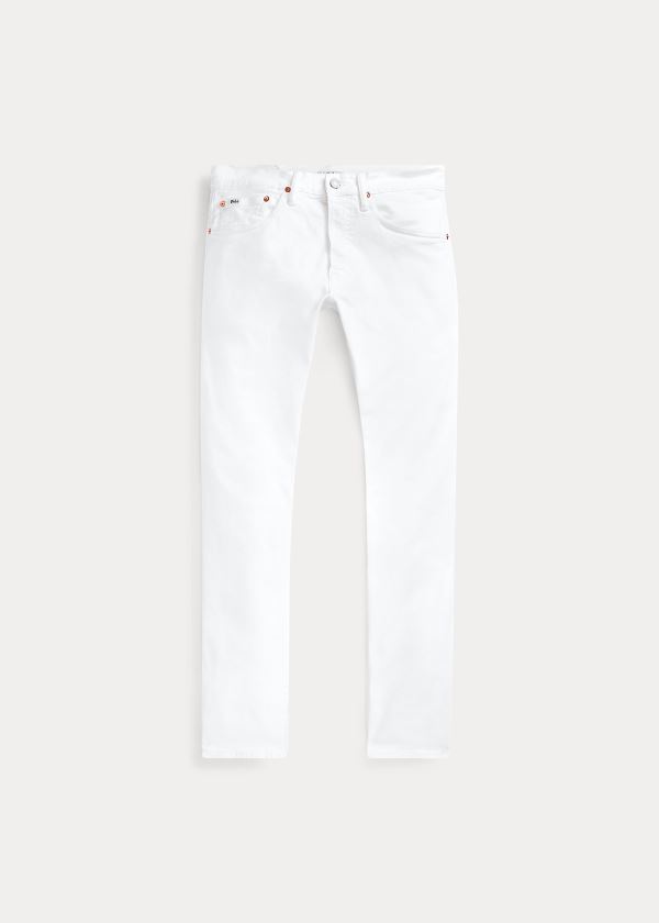 Jeans Polo Ralph Lauren Hombre Blancos - Varick Slim Straight - YPWNK7590